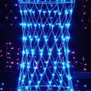 Christmas Garland grid blue